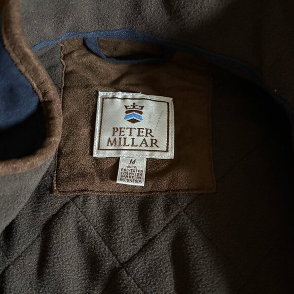 Peter Millar Full Zip Chesapeake Quilted Fleece Lined Suffolk Jacket - Men's M - Picture 6 of 9